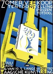 Initial S, Zomer-Verkoop Haagsche Kunstkring, poster