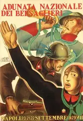 Angelo Canevari, Adunata Nazionale dei Bersaglieri, 1929, poster