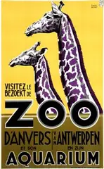 Edgard Darimont, Zoo van Antwerpen, 1935, poster