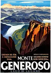 Monte Generoso by Louis Koller, poster, sold May 2006