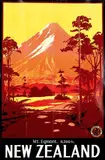 illegible signature, New Zealand, poster