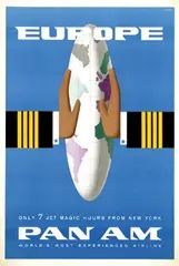 Vladimir Bobri, Pan Am Europe, 1959, poster