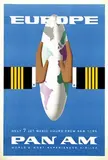 Vladimir Bobri, Pan Am Europe, 1959, poster