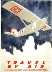 Otto Baumberger, Travel by Air, poster