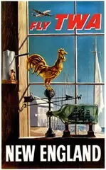 William W. Beeche, TWA New England, poster