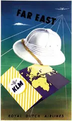 Auguste Melai, KLM Far East, 1953, poster