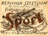 illegible signature, Berliner Secession Sport, 1921, poster