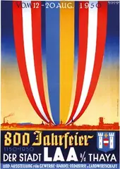 L.C. Mitchell, Jahrfeier der Stadt Laa, 1950, poster