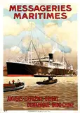 Sandy (ps. Georges Taboureau) Hook, Messageries Maritimes Anvers-Extrême-Orient, poster