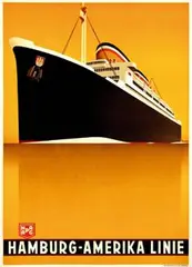 Ottamar Anton, Hamburg-Amerika Linie, poster