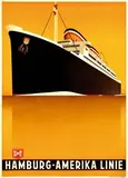 Ottamar Anton, Hamburg-Amerika Linie, poster