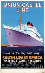 Union-Castle Line South & East Africa by James McGavin Greig, poster, sold May 2006