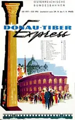 Atelier Harnisch, Donau-Tiber Express, 1960, poster