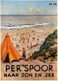 Evert J. Ligtelijn, Nederlandse Spoorwegen Per spoor naar zon en zee, poster