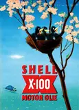 Jan Lavies, Shell X-1000 Motor Olie, poster