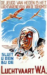 Monogram Cz, Luchtvaart W.A., poster