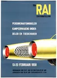 Chr. Brouwers, RAI personenautomobielen, 1958, poster