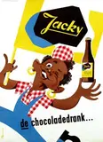 illegible signature, Jacky de chocoladedrank, poster