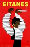 Hervé Morvan, Gitanes, 1960, poster