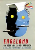 Reyn Dirksen, Engeland via Hoek v. Holland-Harwich
