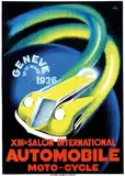 Henri Fehr, Salon International Automobile, 1936, poster