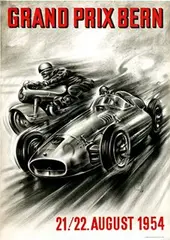 Carlo Demande, Grand Prix Bern, 1954, poster