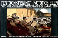 Jan H. Franken, Tentoonstelling van Automobielen Amsterdam, 1908, poster