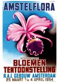 Zoltán Szatmáry, Amstelflora R.A.I. Gebouw Amsterdam, 1954, poster