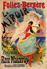 Julius Chéret, Folies-Bergère Le Miroir, 1892, poster