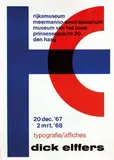 Elffers Dick, typografie/affiches dick elffers, 1967, poster