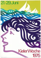 Treumann Otto, Kieler Woche, 1975, poster