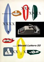 Olivetti Lettera 22 ink by Pintori Giovanni, poster, sold Dec 2005