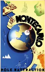 Rué Louis, Monte Carlo, 1948, poster