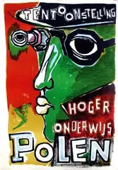 Elffers Dick, Tentoonstelling Hoger Onderwijs Polen, 1959, poster