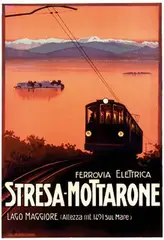 Borgoni Mario, Stresa-Mottarone, 1920, poster