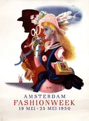 Doeve Eppo, Amsterdam Fashionweek, 1950, poster