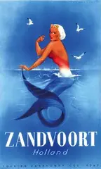 Lavies Jan, Zandvoort Holland, 1954, poster