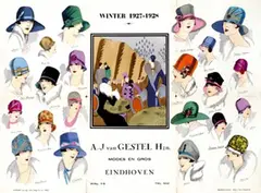 Halouze Edouard, modes en gros Eindhoven, 1927, poster