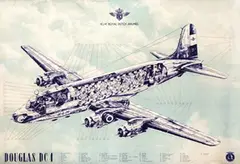 Heusden Joop van, KLM Douglas DC 4, poster