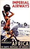 Brenet Albert V.E., Imperial Airways through Africa, 1935, poster