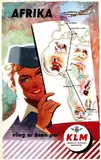 Mettes Frans, KLM Afrika, 1954, poster