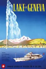 Dutoit A.R., Lake of Geneva, 1957, poster
