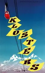 Brun Donald, Klosters, 1952, poster