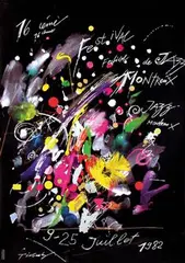 Tinguely Jean, Festival de Jazz Montreux, 1982, poster