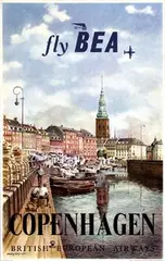 Brendekilde Jörgen, BEA Copenhagen, 1955, poster