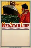 Cassiers Henri, Red Star Line, 1923, poster