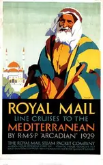 Padden, Royal Mail Mediterranean Arcadian, 1929, poster