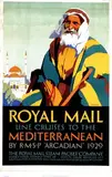 Padden, Royal Mail Mediterranean Arcadian, 1929, poster