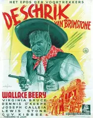 Geesink Joop, Movie: Wallace Beery a.o. in "De Schrik van Brimstone", poster