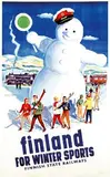 Oksanen O.K., finland for Winter Sports, poster